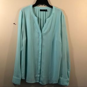 Blue/Teal Button Down